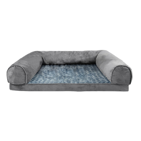 Pawz Pet Bed Sofa Dog Bedding Soft Warm L Cover Grey Large Pet Beds