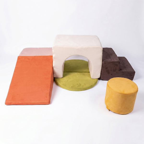 Bopeep 7 Piece Kids Climbing Foam Blocks Playset For Toddlers Activity Toys