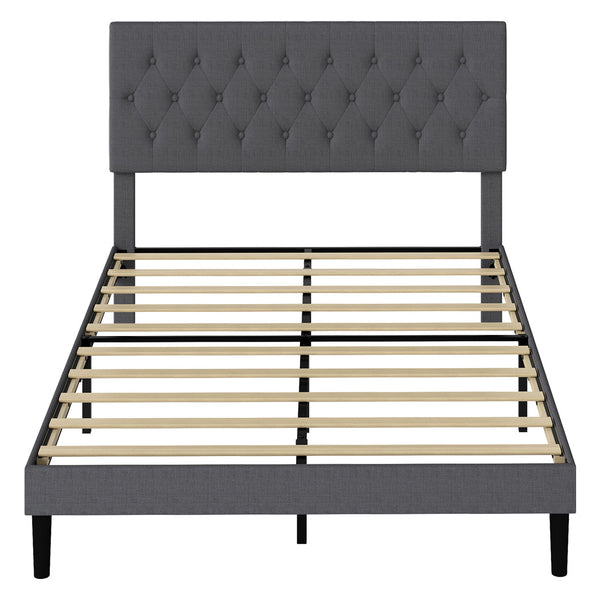 Levede Bed Frame Upholstered Platform Mattress Base Queen Queen Bed Frames