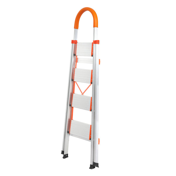 Traderight 4 Step Ladder Folding Aluminium Ladders