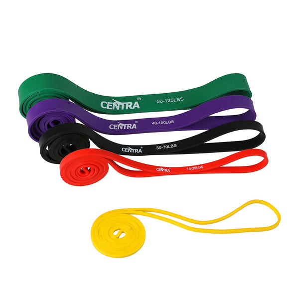 Centra Set Of 5 Heavy Duty Resistance Bands Resistance Trainers