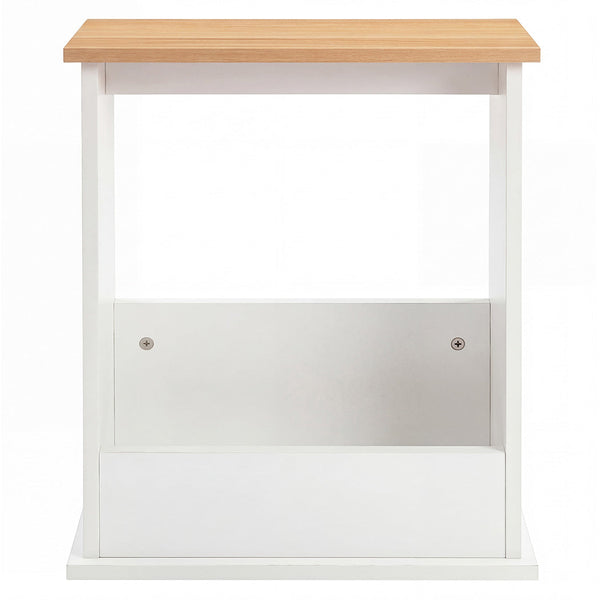Levede Slim Side Table With Magazine Rack Modern Storage For Living Room Side Tables