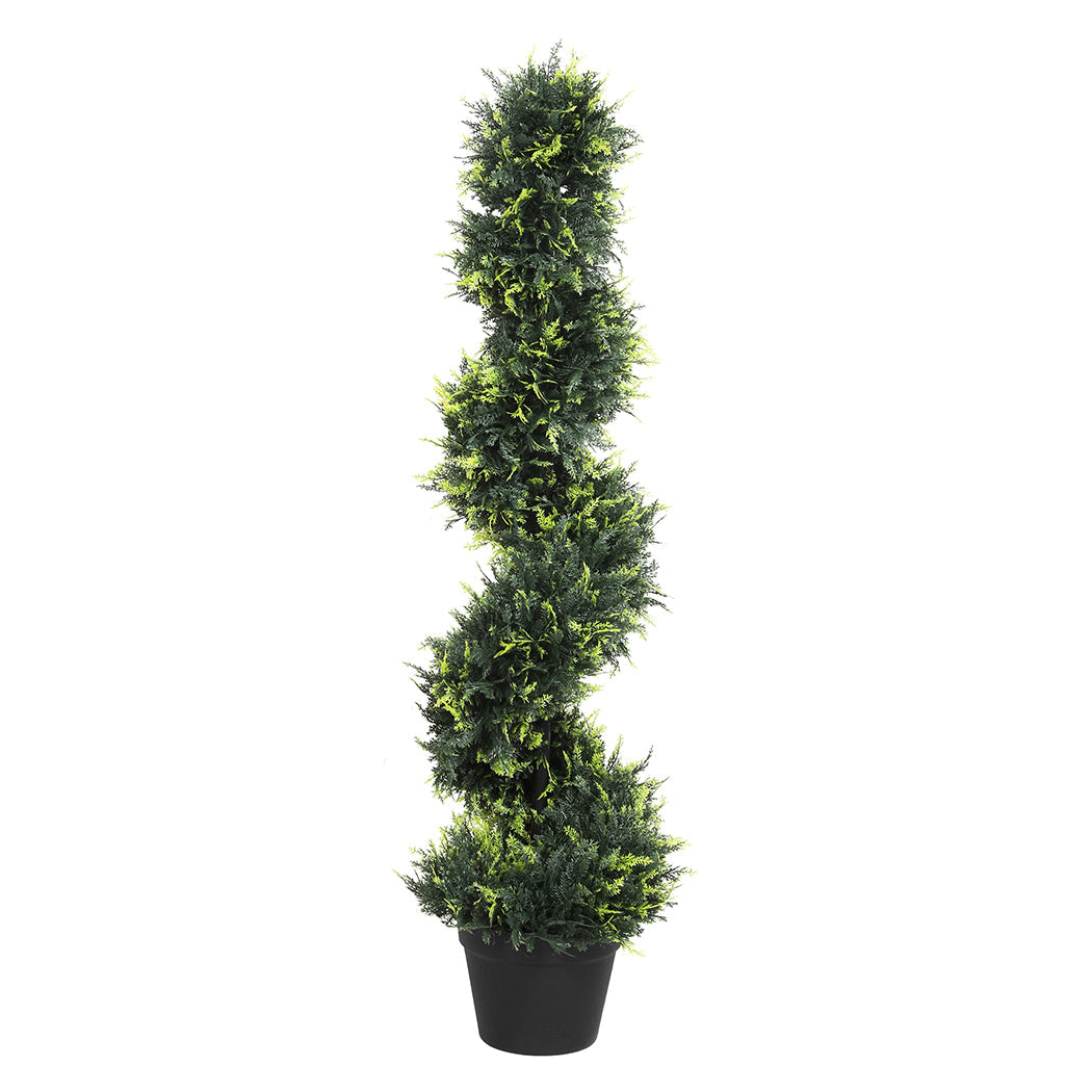 Lambu Artificial Spiral Cedar Tree Realistic Indoor Outdoor Decoration Artificial Plants