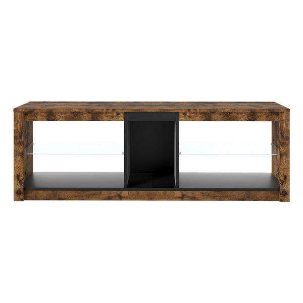 Levede Tv Stand Cabinet Glass Display Storage Shelves Tv Stands & Mounts