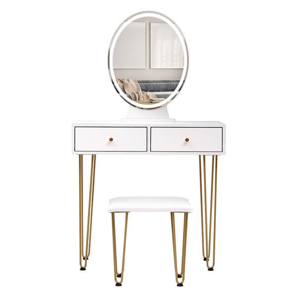Levede Dressing Table Led Light Strip White Dressing Tables