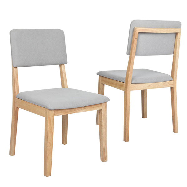 Levede 2X Armless Upholstered Seat Modern Comfort Set Dining Chairs