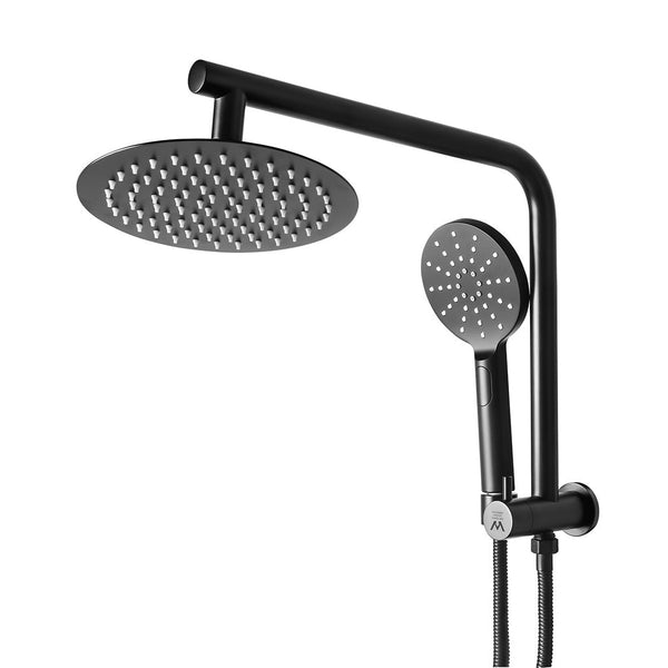 Shower Head High Pressure Set Rain Round Black Shower Heads & Combos