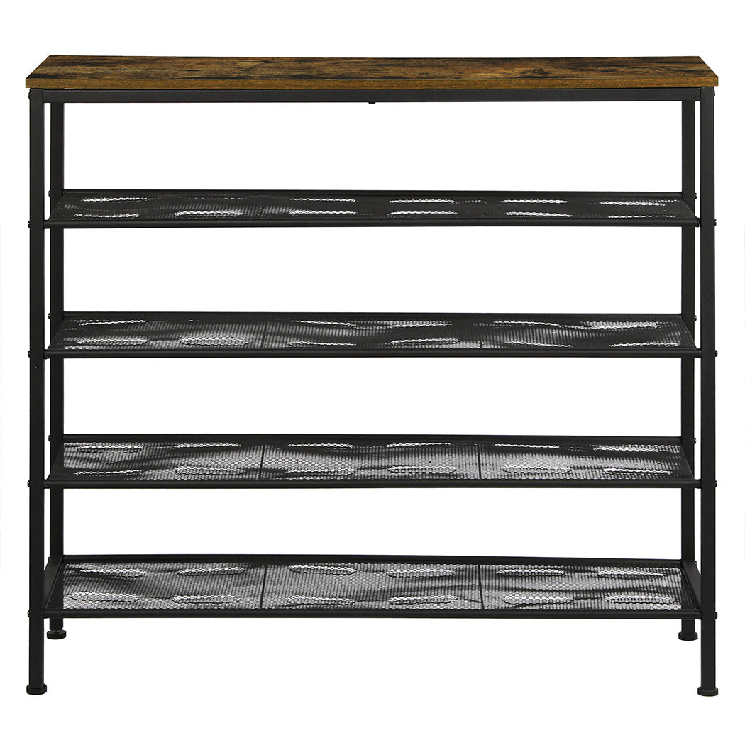 Levede 5 Tier Shoe Rack Storage Cabinet 100Cm Wide Organizer For Entryway Closet Shoe Racks