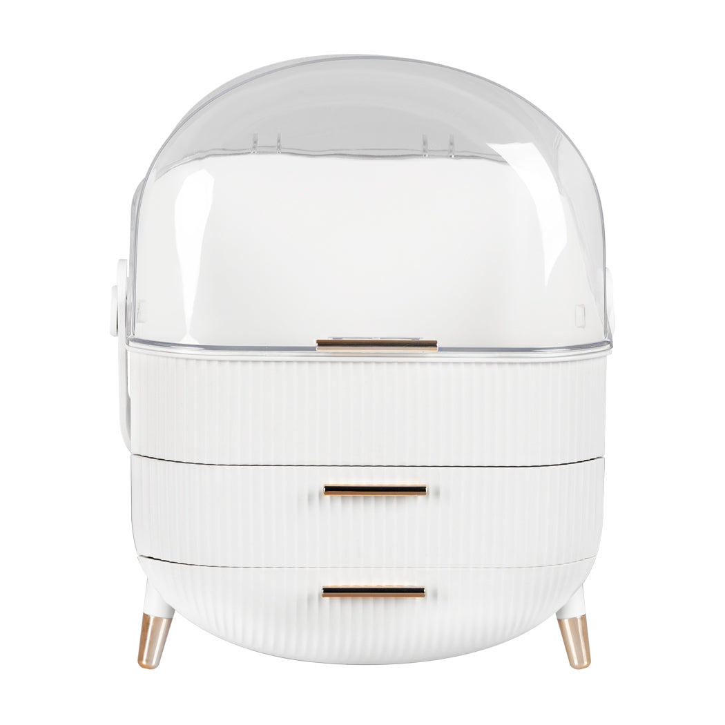 Makeup Organizer Case Drawer Portable White Makeup Bags & Cases