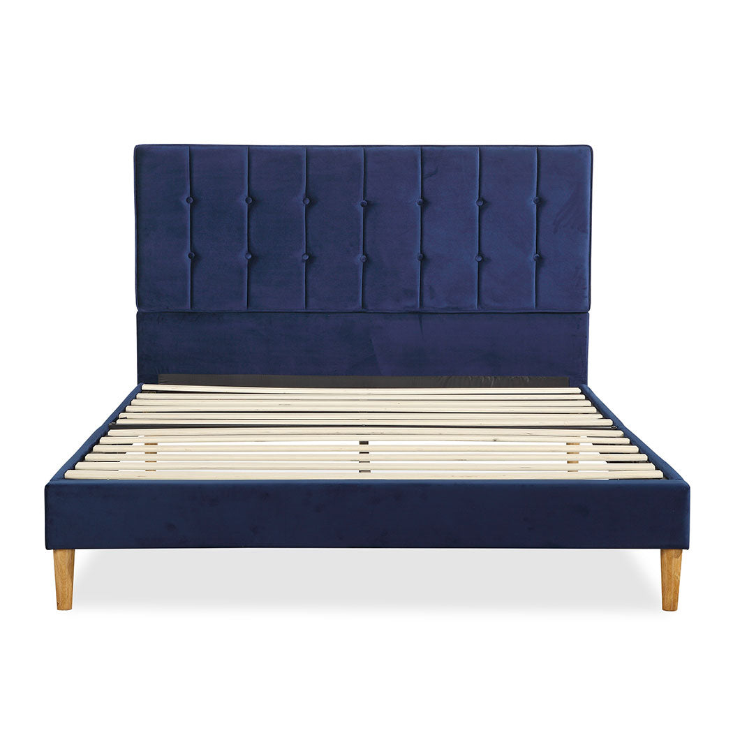 Levede Bed Frame Queen Size Mattress Blue Queen Bed Frames