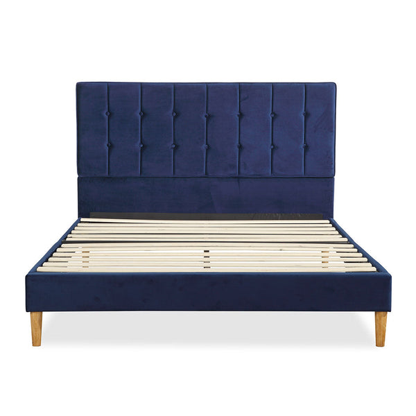 Levede Bed Frame Queen Size Mattress Blue Queen Bed Frames
