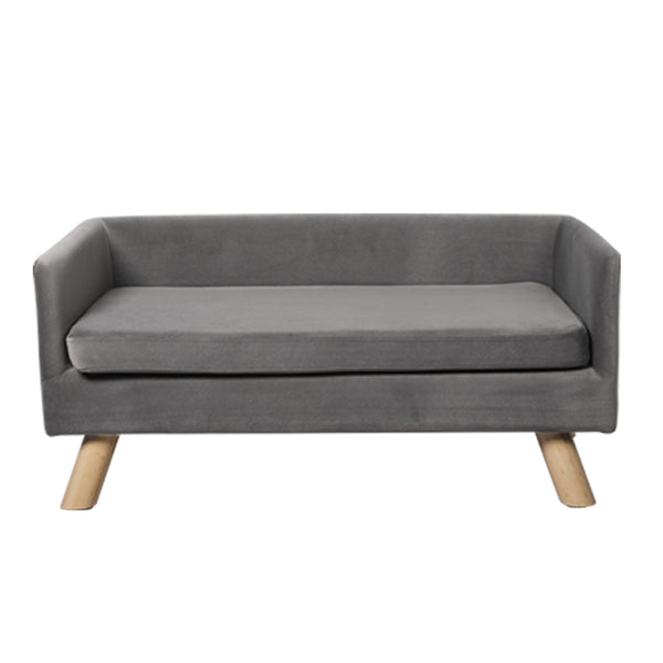 Pawz Pet Sofa Bed Dog Warm Soft Lounge Grey Pet Beds