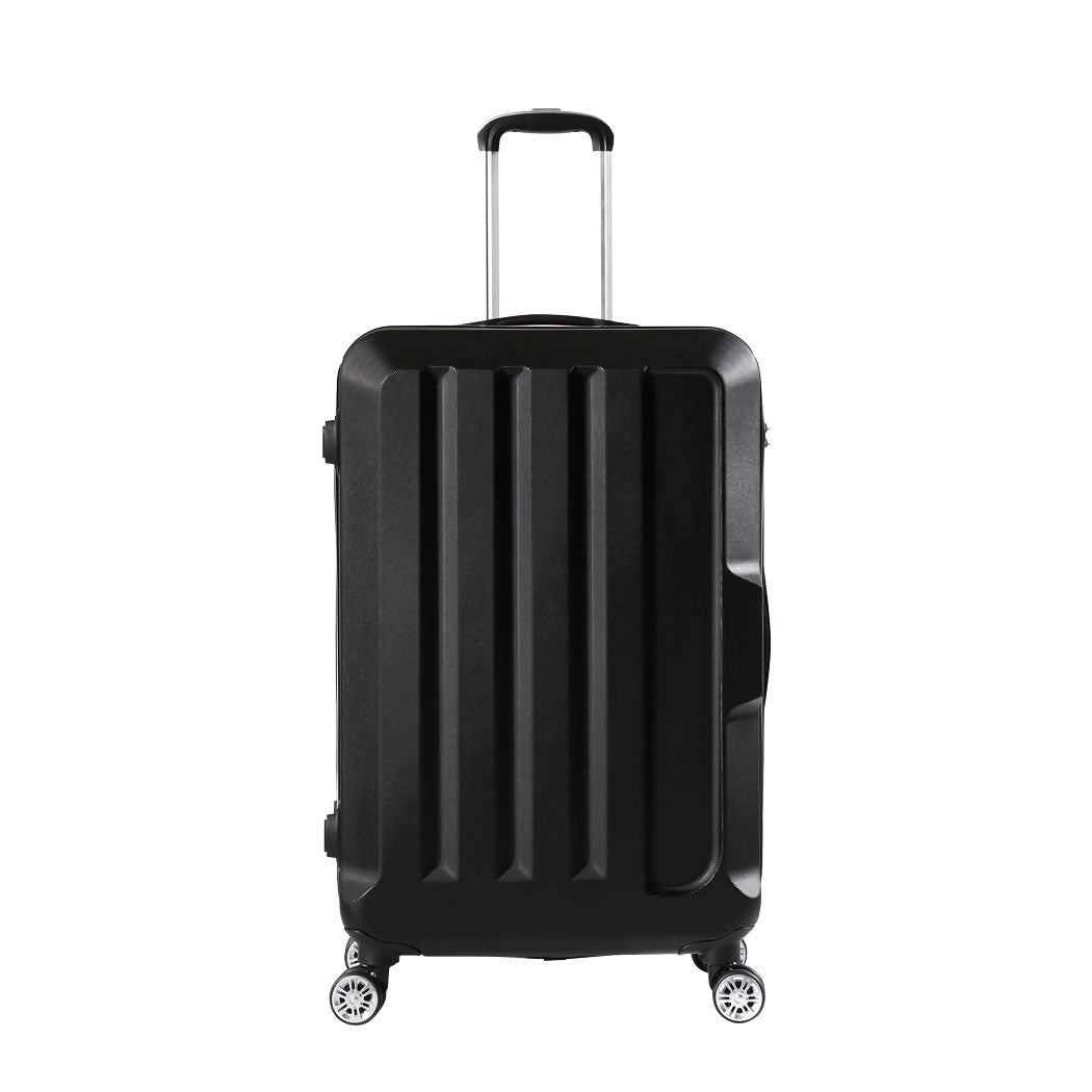 Slimbridge 20" Travel Luggage Lightweight Black Inch Suitcases