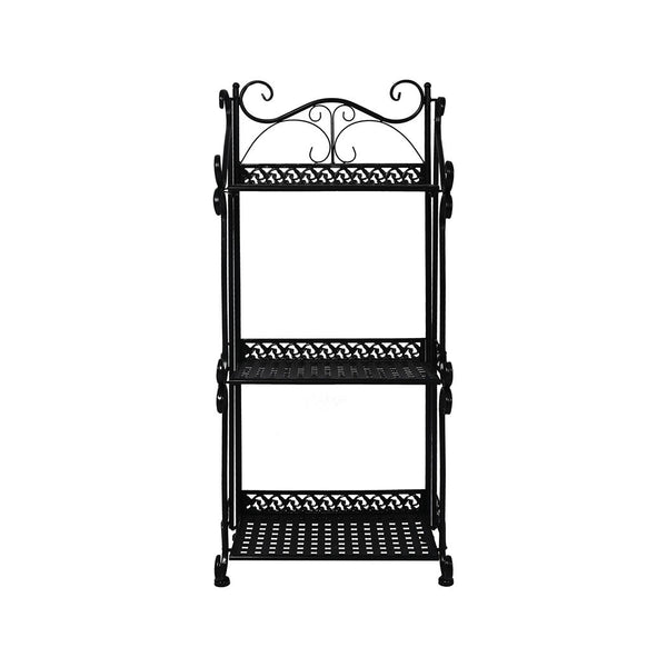 Levede Plant Stand 3 Tiers Outdoor Indoor Black Plant Stands