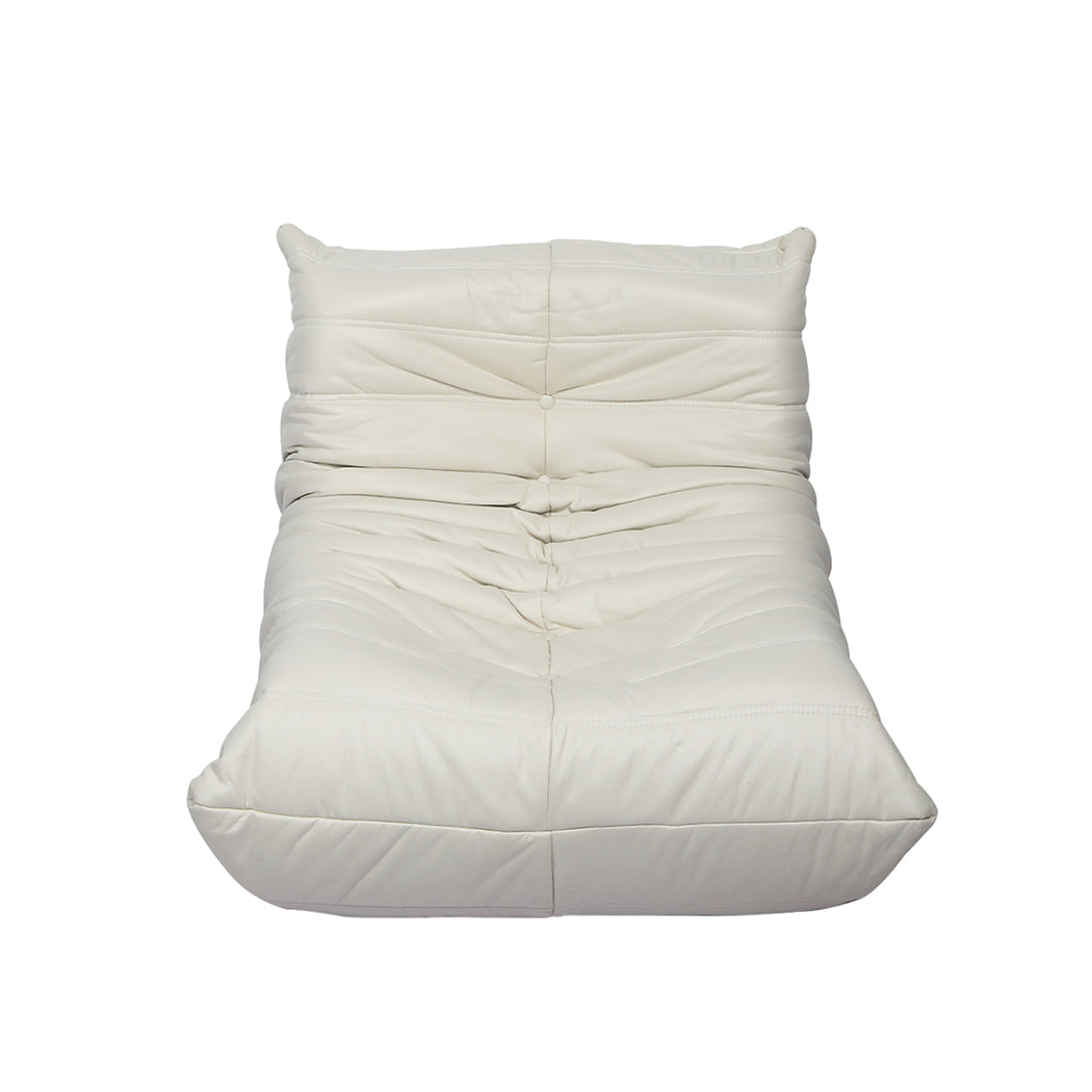 Levede Floor Chair Caterpillar Sofa Beige Sofas Armchairs & Couches