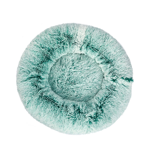 Pawz Extra Large Calming Donut Nest Bed For Cats And Dogs Teal Soft Cozy Design Pet Beds