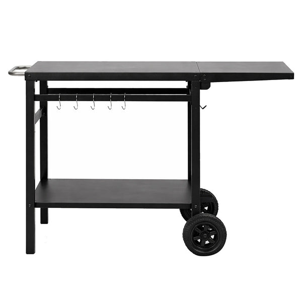 Levede Foldable Outdoor Kitchen Cart With Wheels Bbq Prep Table Kitchen Carts