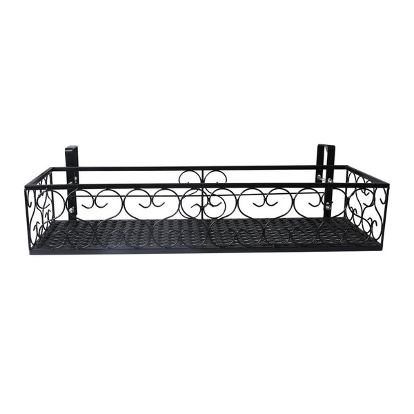 Levede Plant Stand Outdoor Indoor Home Black Rectangle Plant Stands