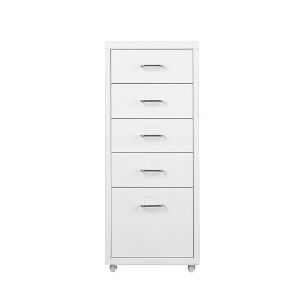 Levede 5 Drawer Office Cabinet Drawers White Filing Cabinets