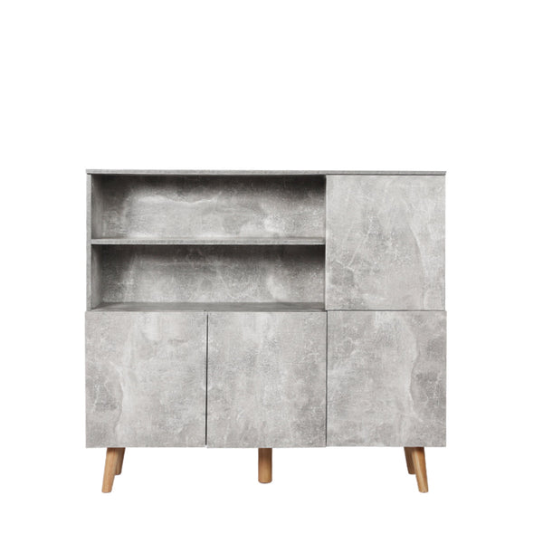 Levede Buffet Sideboard Storage Cabinet Grey Sideboards & Buffets
