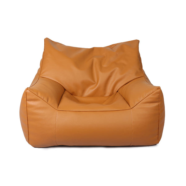 Marlow Bean Bag Chair Cover Pu Indoor Brown Bean Bags & Inflatables