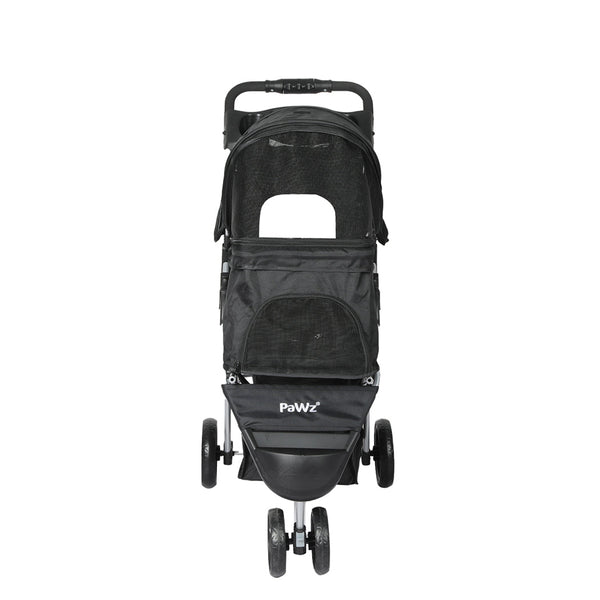Pawz Large Pet Stroller Dog Cat Carrier Black Dog Strollers