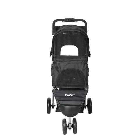 Pawz Large Pet Stroller Dog Cat Carrier Black Dog Strollers