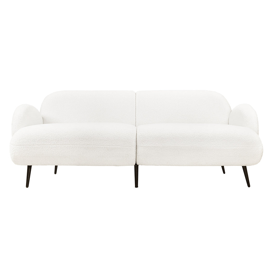 Levede Cloud Sofa 3 Seater Sherpa Fleece White Cozy Living Room Seating Sofas Armchairs & Couches