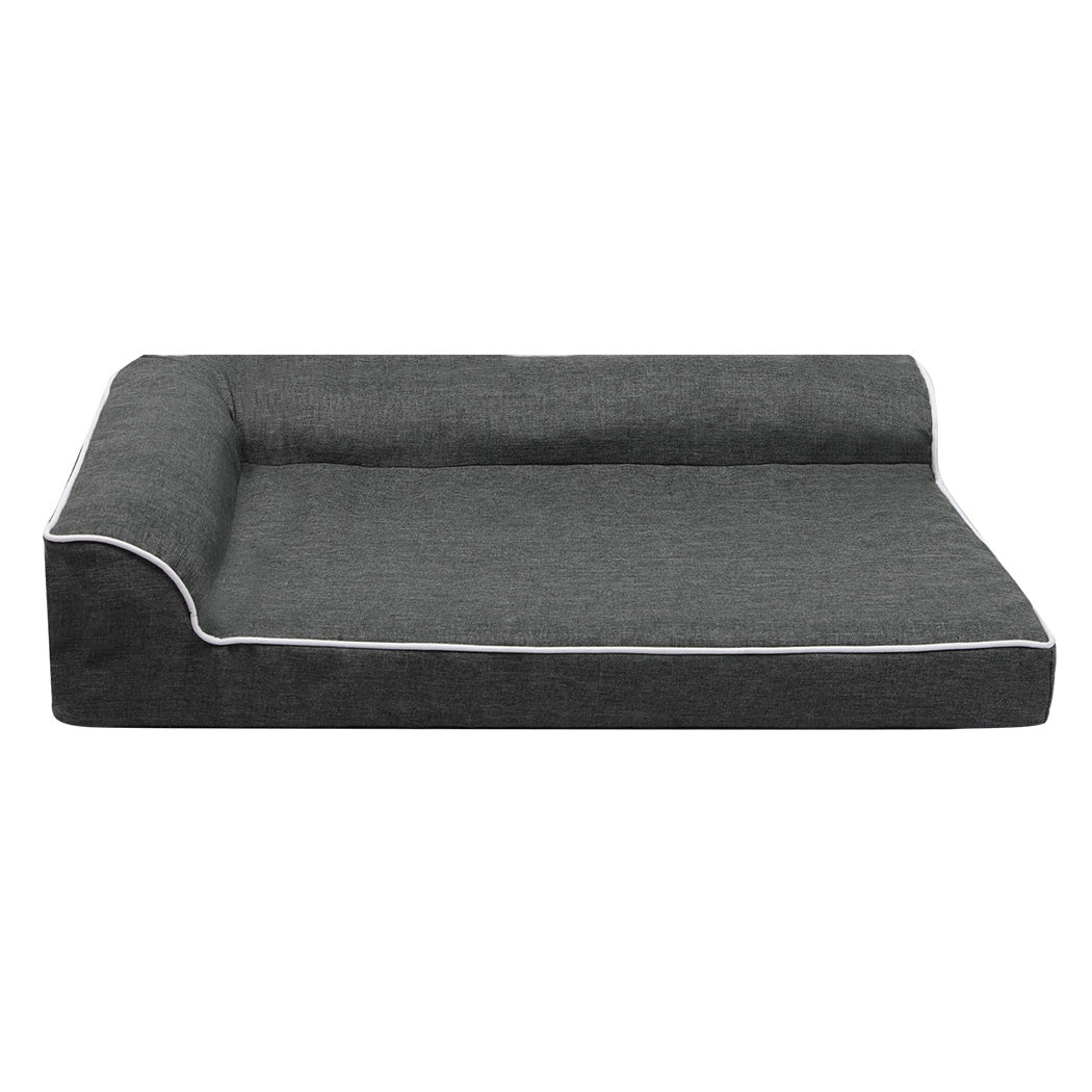 Pawz Orthopedic Dog Bed M Grey Soft Supportive Cushion For Medium Dogs Pet Beds