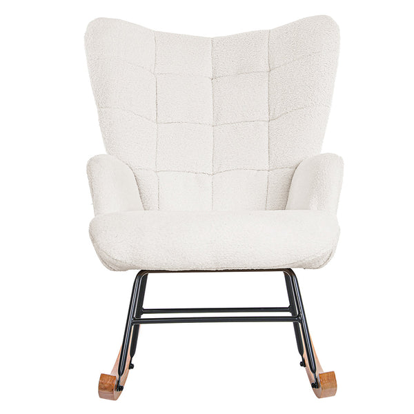 Levede Fleece Rocking Chair Chairs
