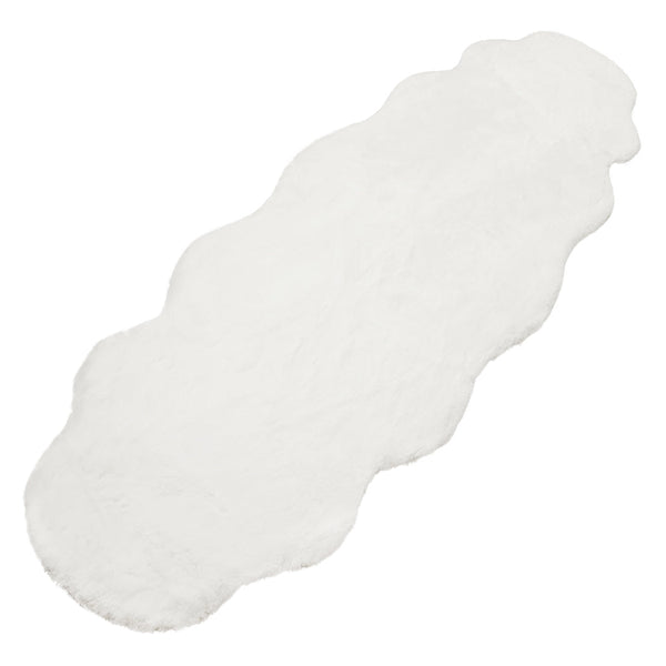 Marlow Cloud Fluffy Area Rug 60X160cm White Soft Faux Rabbit Fur Rugs