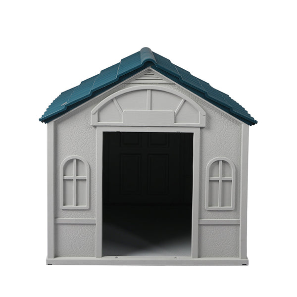 Pawz Dog Kennel Outdoor Indoor Pet Plastic L Blue Dog Kennels