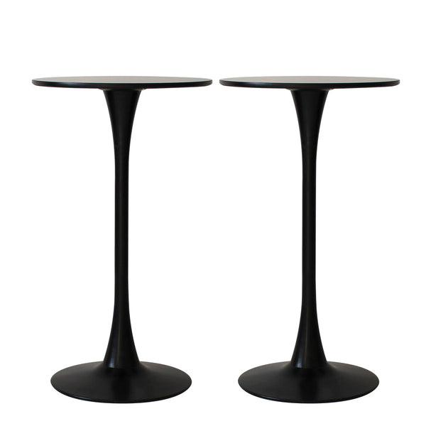 Levede 2X Round Bar Table Pub Tables Black Bar Tables