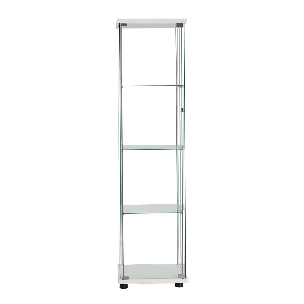 Stacked Display Cabinet Tempered Glass White Cabinets & Cupboards