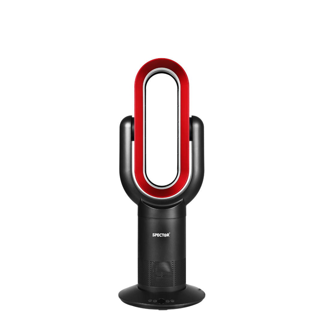Spector Bladeless Fan Cooler Heater Red Portable Fans