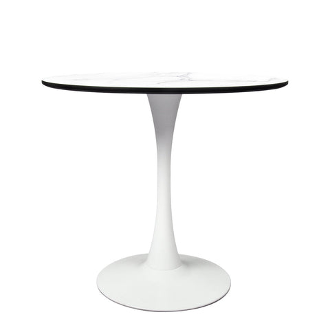 Levede Modern Dining Table For 4 With White Finish Ideal Kitchen Or Room Space Dining Tables