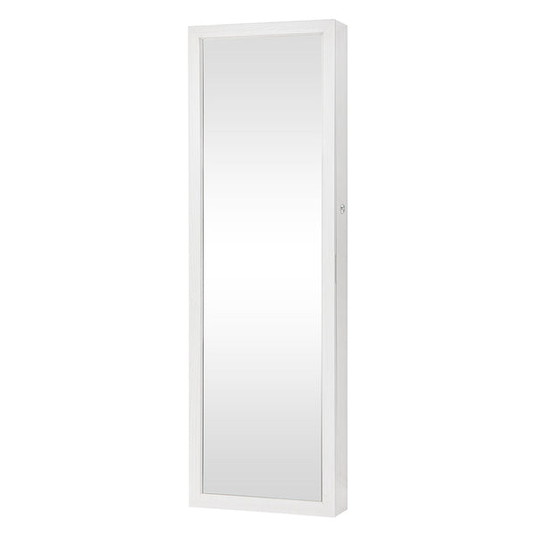 Veile Studios Levede 37Cm X 10Cm 120Cm Mirror Jewellery Cabinet Led White Jewellery Holders & Organisers