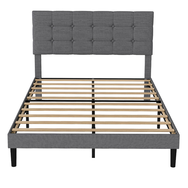 Levede Bed Frame Upholstered Platform Mattress Base Queen Queen Bed Frames