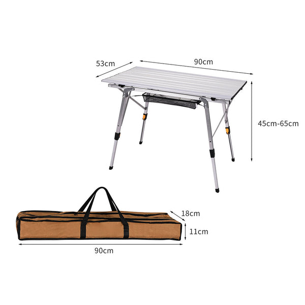 Levede Camping Table Roll Up Folding Camping Tables