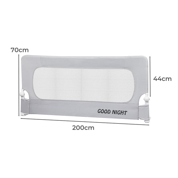 Bopeep Large Bed Rail For Little One Kids Safety Prevent Falling Easy To Install Bed Guards