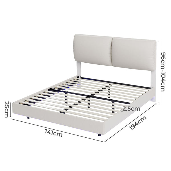 Levede Double Floating Bed Frame Double Bed Frames