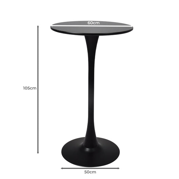 Levede 2X Round Bar Table Pub Tables Black Bar Tables