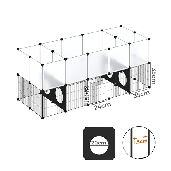 Pawz Guinea Pig Playpen Rabbit Cage Small Animal Fence Fences & Pens