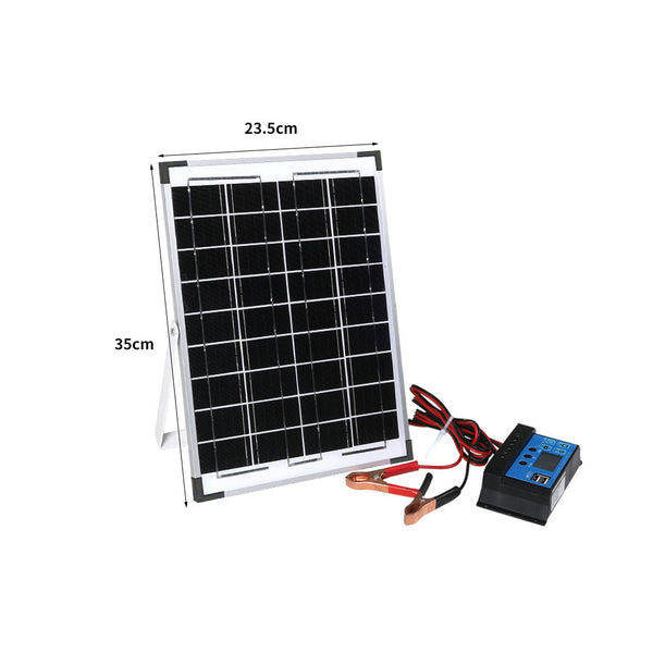 12V 10W Solar Panel Kit Mono Caravan Solar Panels & Kits
