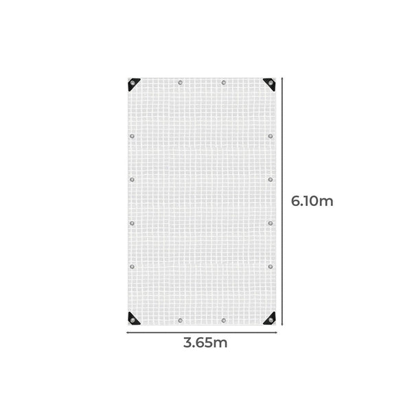 Manan Tarp Tarpaulin 200Gsm Camping 3.65M X 6.1M Clear Tarps