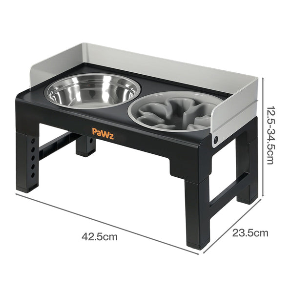 Pawz Height Elevated Feeder For Large Dogs Dog Bowls