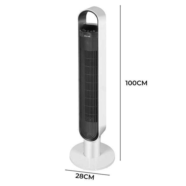 Spector Tower Fan Portable Oscillating White Portable Fans