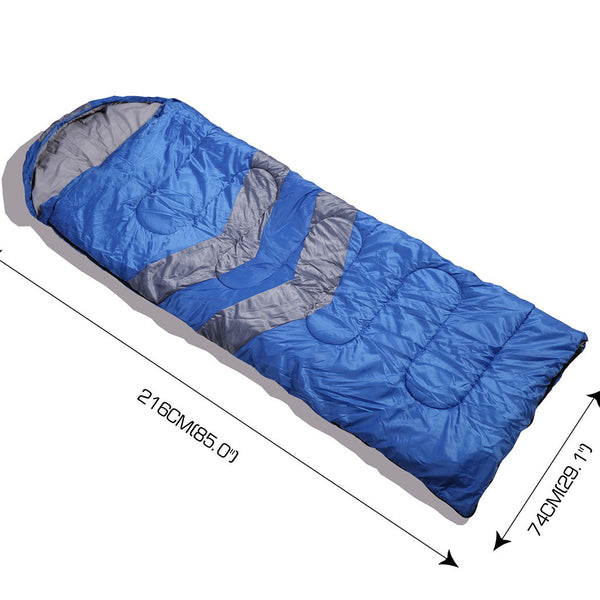 Mountview Single Sleeping Bag Outdoor Camping Thermal Waterproof Comfortable Blue Hiking Sleeping Bags