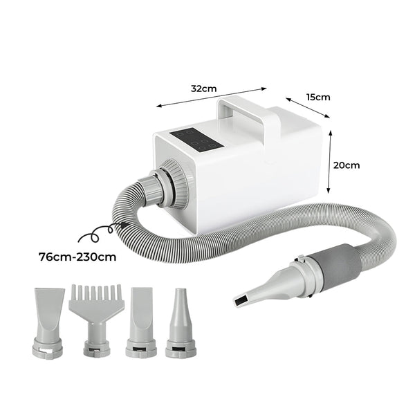 Pawz Pet Hair Dryer Dog Cat Led Grooming Dog Grooming