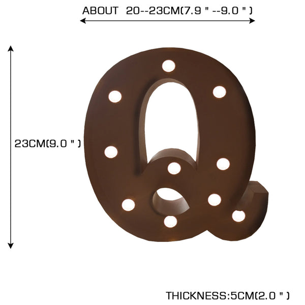 Led Metal Letter Lights Free Standing Party Decorations